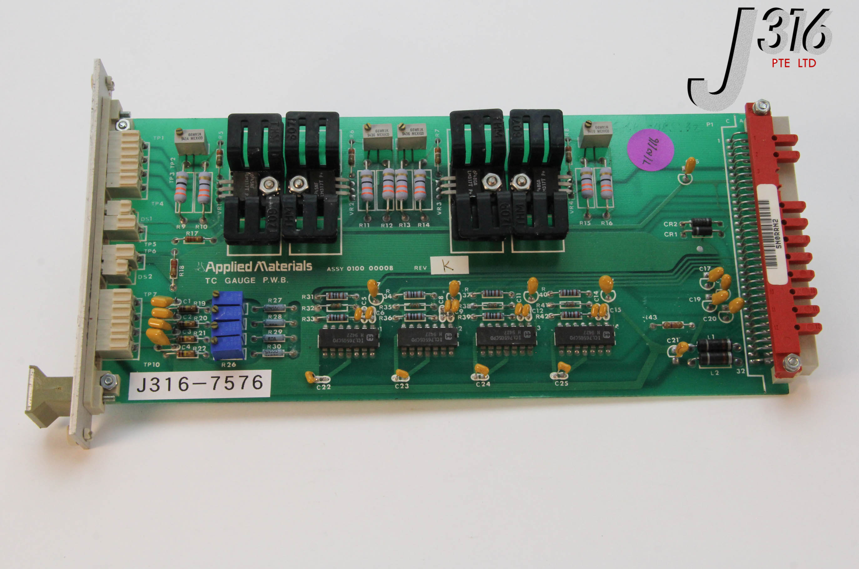 7576 APPLIED MATERIALS PCB TC GAUGE P.W.B 0100-00008 | eBay
